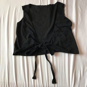 NWT Brandy Melville black wrap top